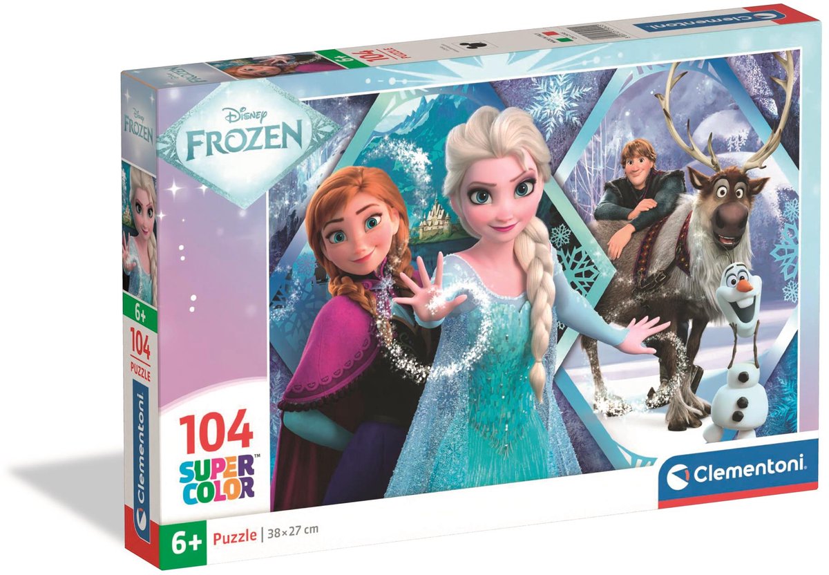 Clementoni - puzzle - 104 pièces - La Reine des Neiges - puzzle enfant - à partir de 6 ans