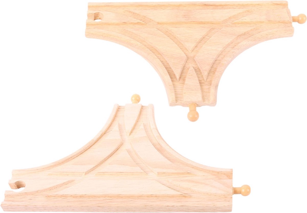 Bigjigs Wooden Rails T-Jonction, 2e.