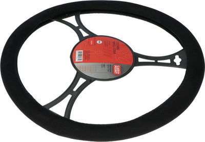 Carpoint housse de volant voiture - daim noir - pour volants d'un diamètre de 37-39 cm