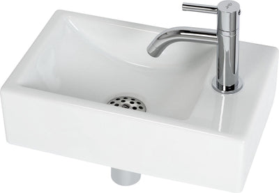 Ensemble de fontaine Plieger Austin – ensemble de fontaine de WC – ensemble de fontaine à droite – céramique blanche – incl. robinet de fontaine et siphon