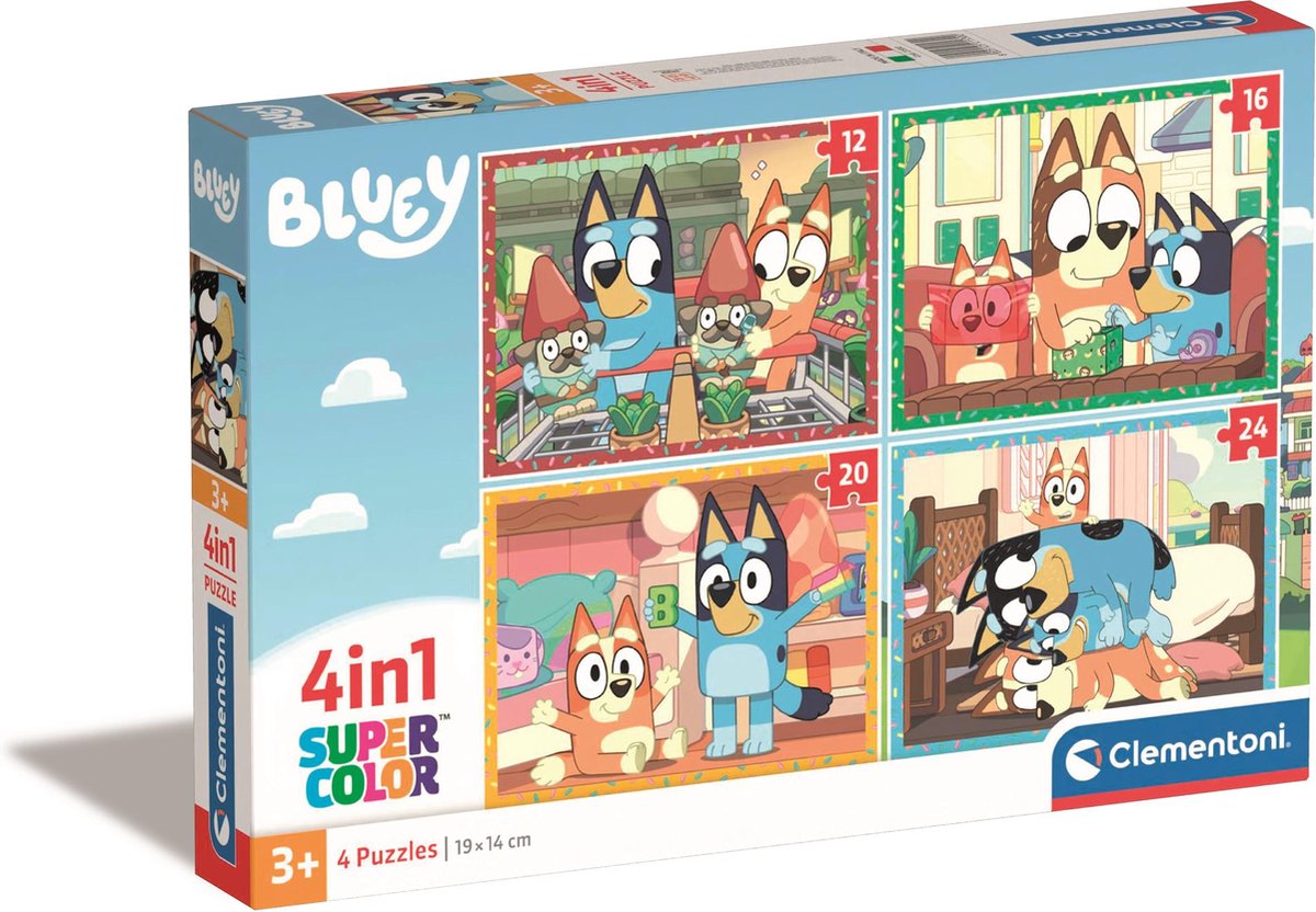 Clementoni Jigsaw Puzzle 4in1 Bluey