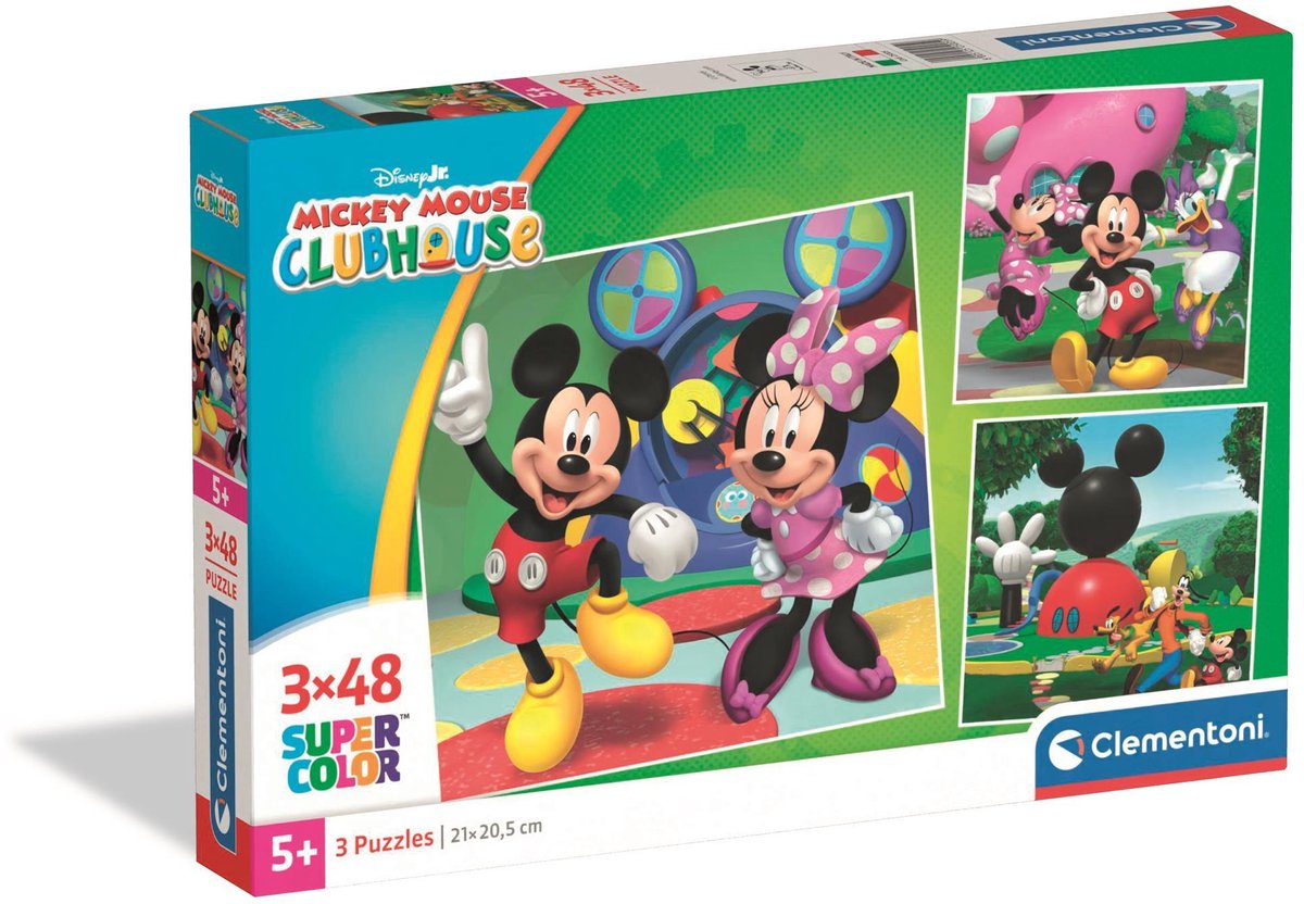 Clementoni Mickey Mouse Club House (3 x 48 pièces)