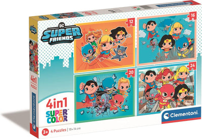 Clementoni Jigsaw Puzzle 4in1 DC Super Friends
