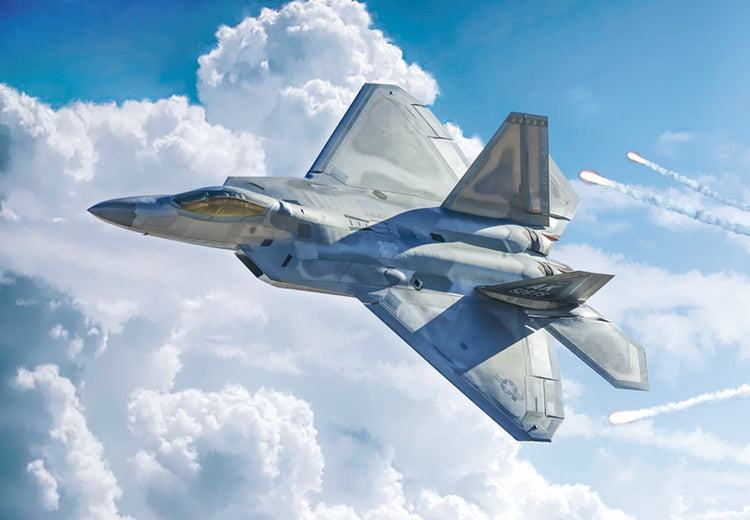 Italeri maquette avion - 2822 lockheed martin f-22 a raptor plastique - 1:48 - modélisme