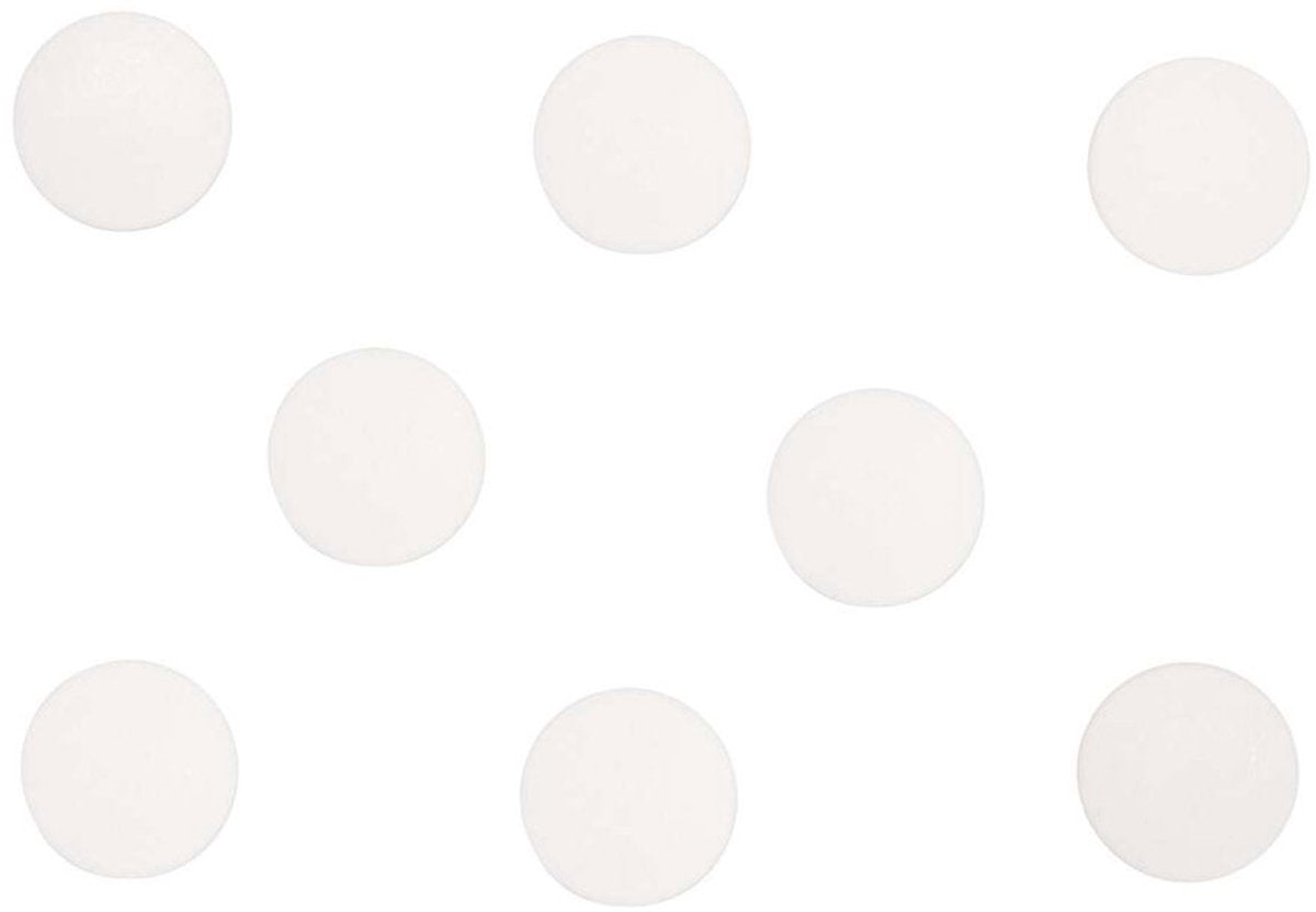 Aimant Maul rond massif 8 pièces 0,3 kg plastique ferrite bruchsicher ø 2 x 0,75 cm blanc