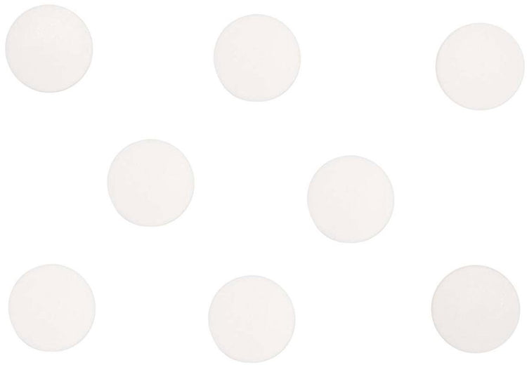 Aimant Maul rond massif 8 pièces 0,3 kg plastique ferrite bruchsicher ø 2 x 0,75 cm blanc