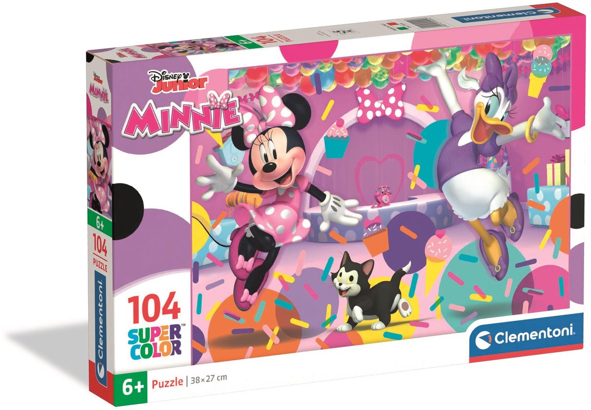 Clementoni - puzzle - 104 pièces - Disney Minnie - puzzle enfant - à partir de 6 ans
