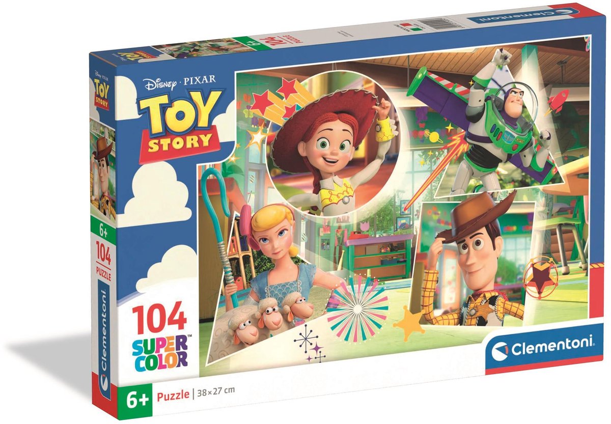 Puzzle pour enfants Clementoni Disney Toy Story - Puzzle 104 pièces - Puzzle pour votre enfant - Jouets éducatifs - Puzzles pour enfants à partir de 6 ans