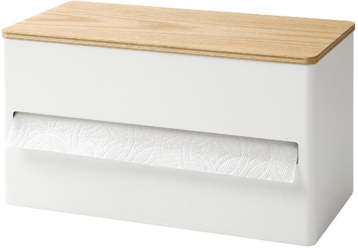 Porte-rouleau de cuisine Yamazaki - rin - blanc