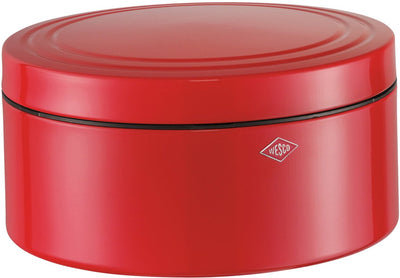 Boîte à pâtisserie Wesco Classic Line avec couvercle | 4 litres | métal - rouge orange | boîte à biscuits | édition spéciale Noël