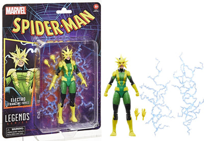 Hasbro Spider-Man Marvel Legends figurine rétro électro (Francine Frye) figurine 15 cm