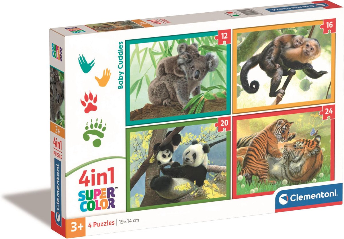 Clementoni Leg Puzzel 4in1 Baby Cuddles
