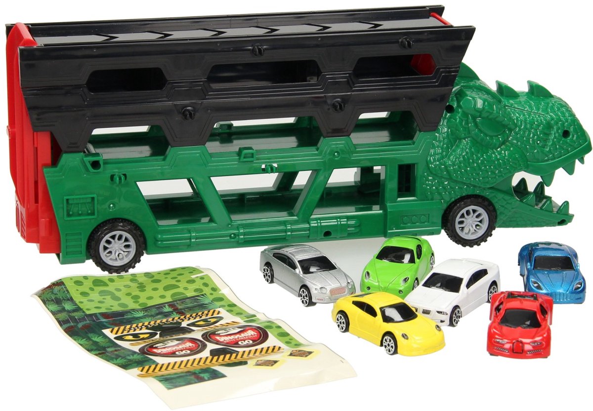Transporteur Dino avec fonction de tir, 7 pièces.