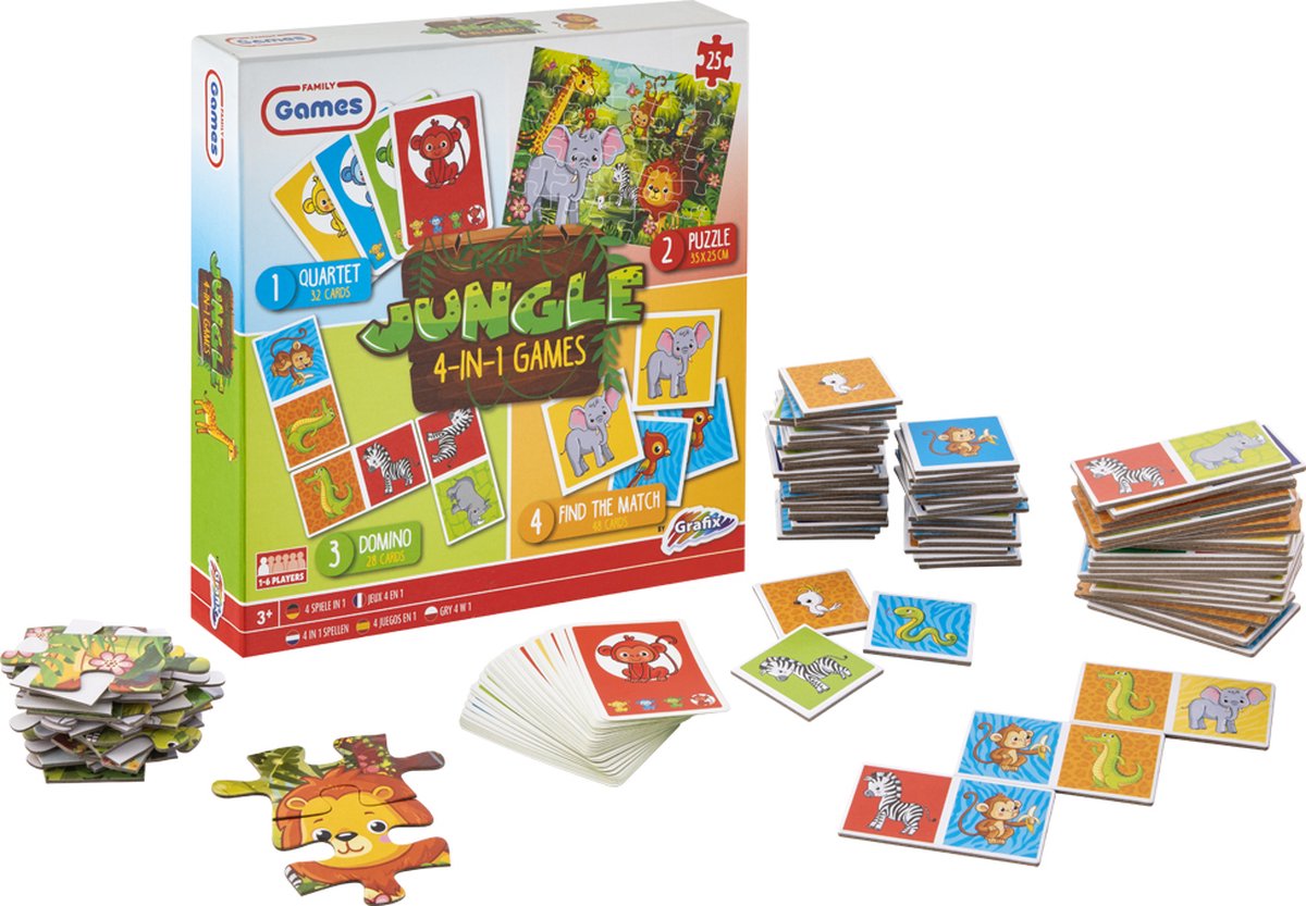 Grafix Game Box 4in1 Jungle