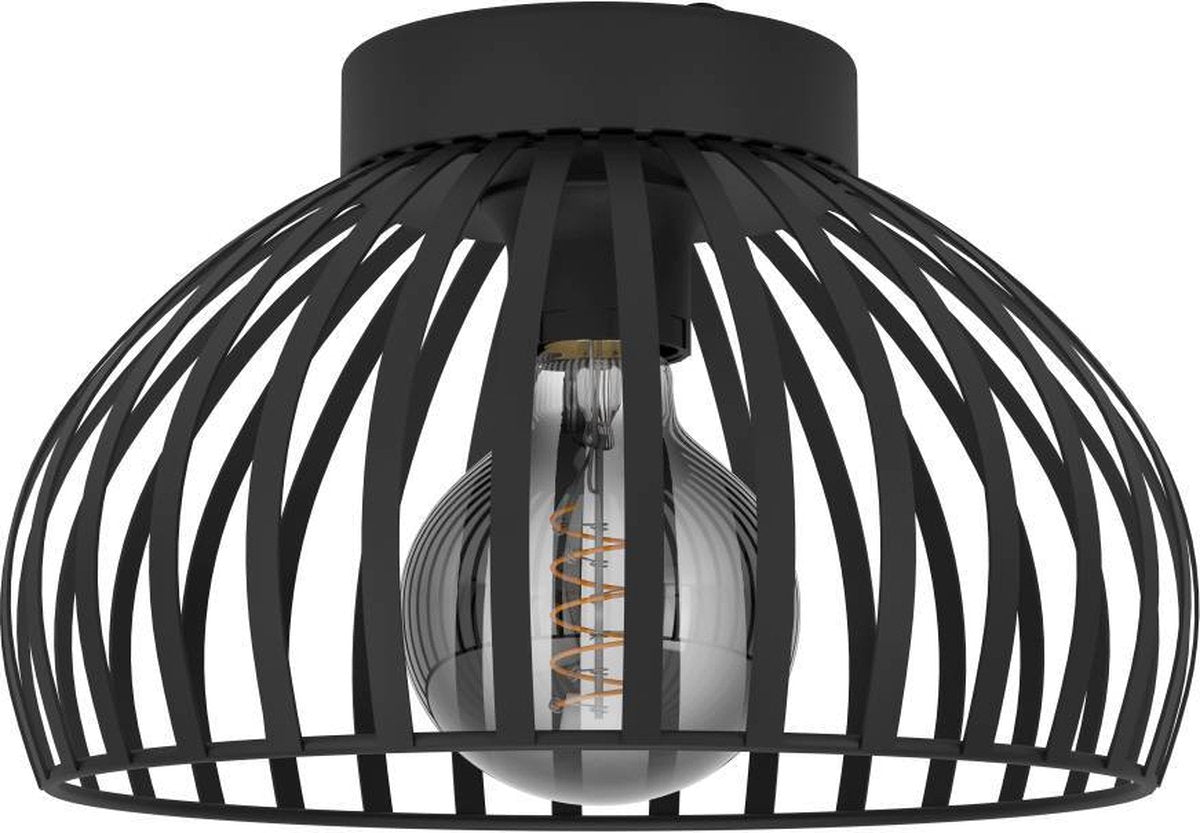 Plafonnier Eglo mogano 3 - e27 - ø 28 cm - noir - acier