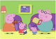 Ravensburger Puzzle à la maison à la maison à Peppa Pig, 2x12 PCS.