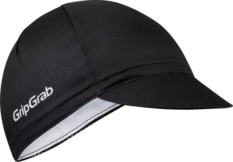 Gripgrab - casquette de cyclisme d'été légère casquette de cyclisme en maille casquette de cyclisme rétro casquette de casque de protection UV - noir - unisexe - taille m l (57-63 cm)