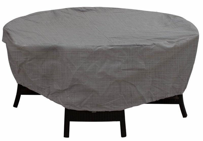 Housse de table imperméable Eurotrail, housse de groupe de sièges ronde, cantonique ø 260x100cm, gris