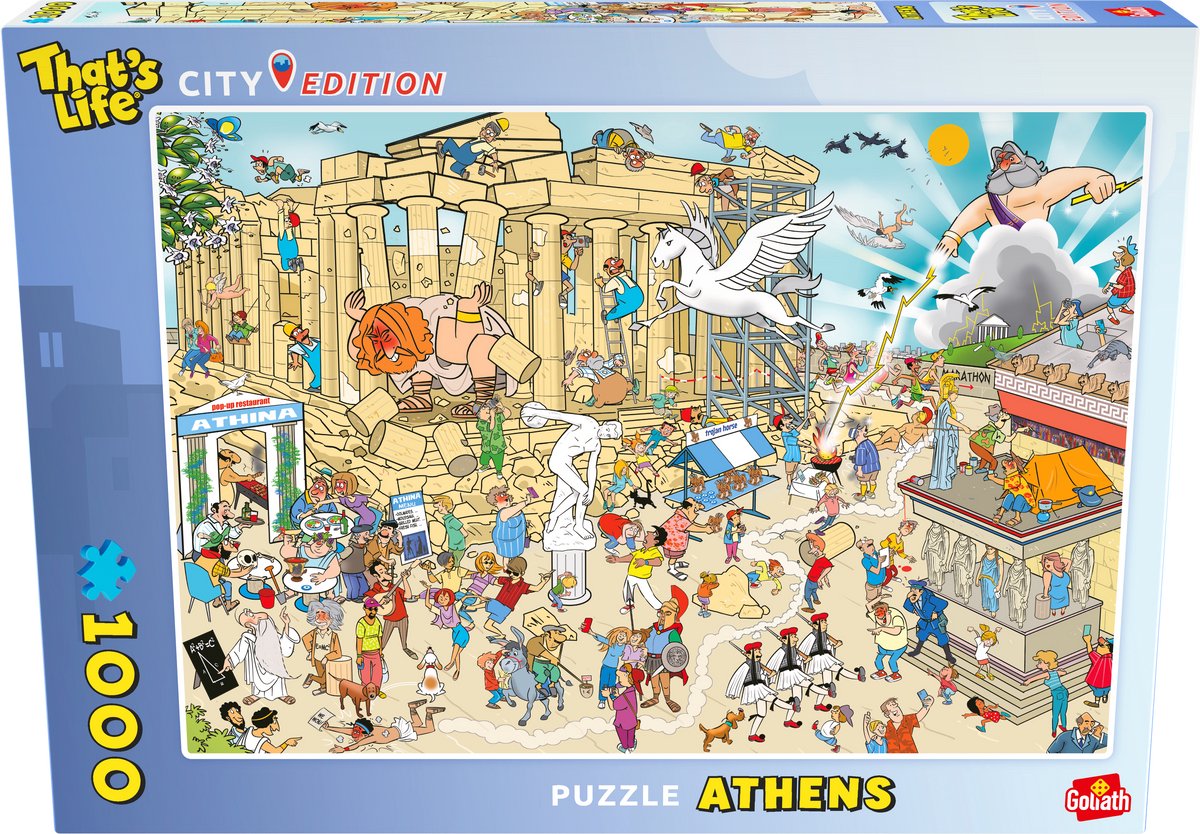 Goliath c'est la vie édition ville : puzzle Athènes - 1000 pcs.