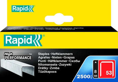 Agrafage rapide 53 8mm boîte blister 2500