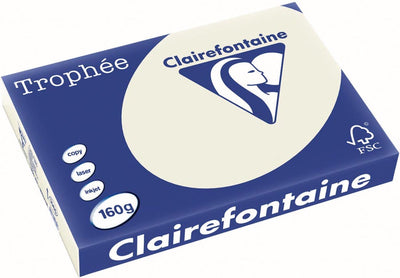 Clairefontaine - trophée pastel - a3 - gris perle - 160 grammes - 250 feuilles