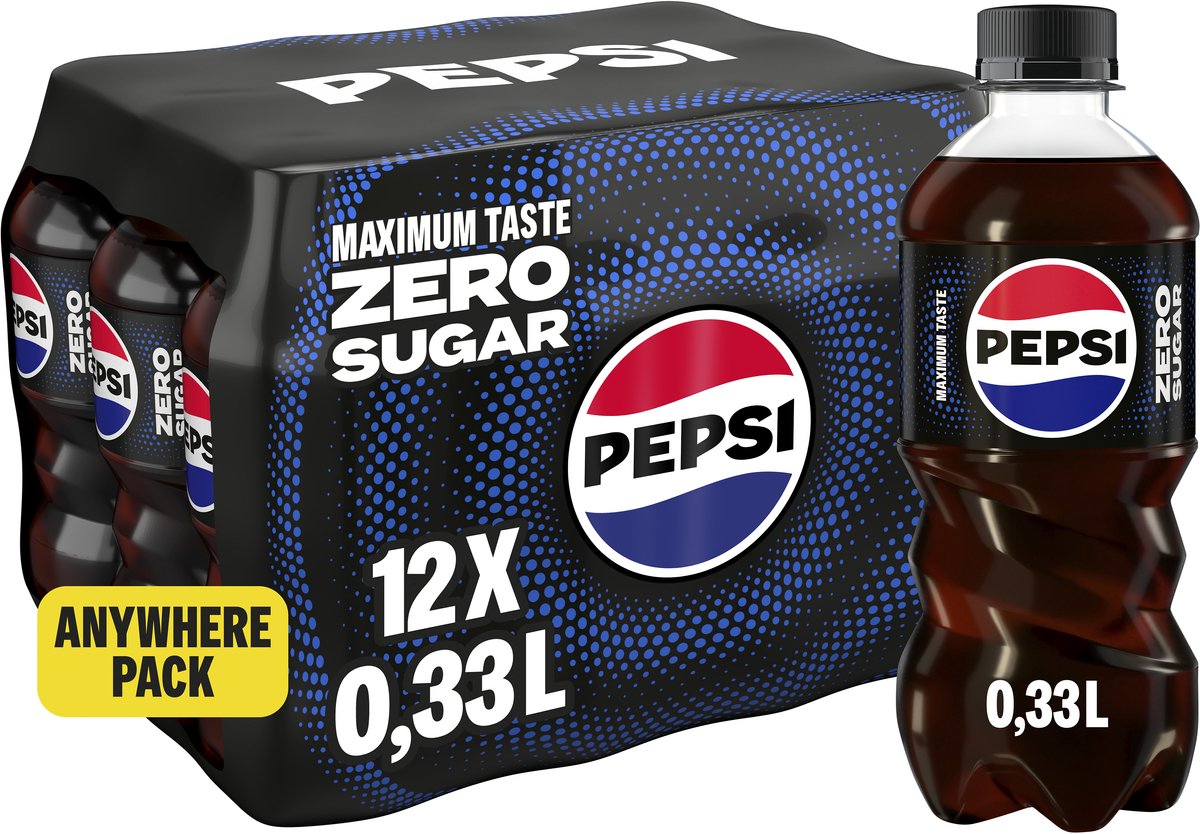 Pepsi - zéro sucre - 12 x 330 ml - pack économique