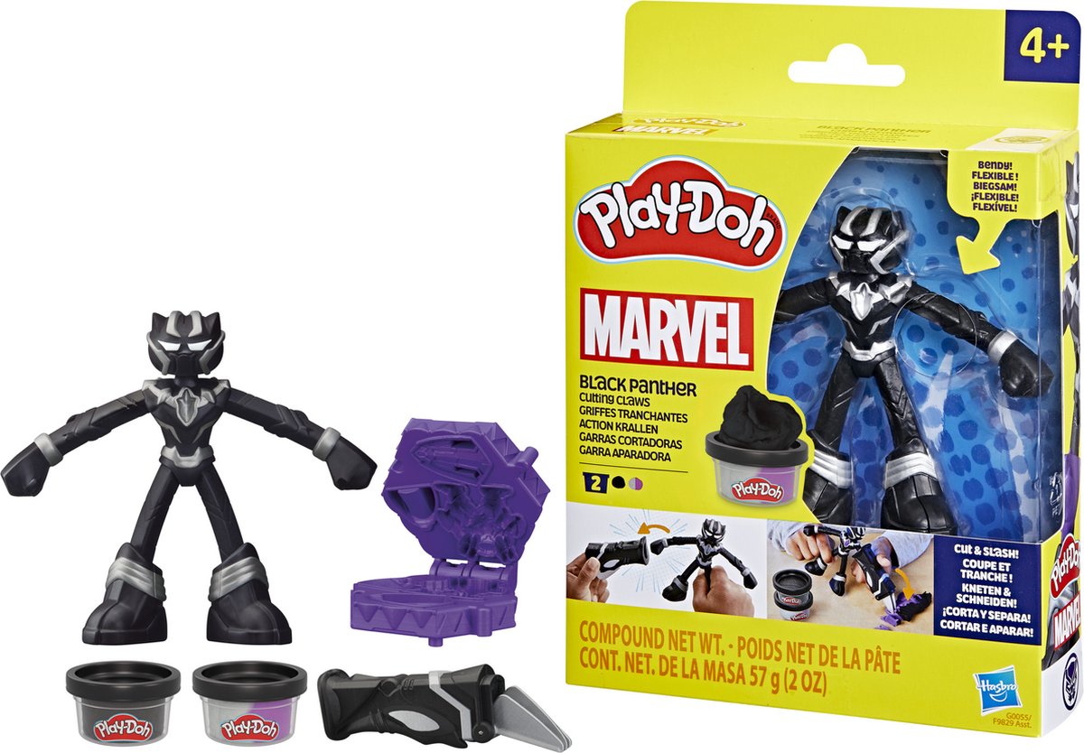 Play-doh marvel panthère noire - pâte à modeler