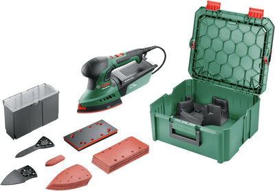 Bosch vert psm 200 aes | ponceuse multi + boîte système | 200w | y compris accessoires - 06033b6002