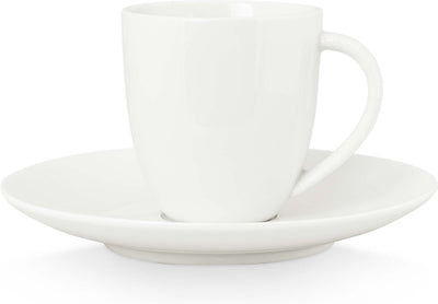 Tasse à café Vtwonen avec soucoupe - blanc - porcelaine - 100ml