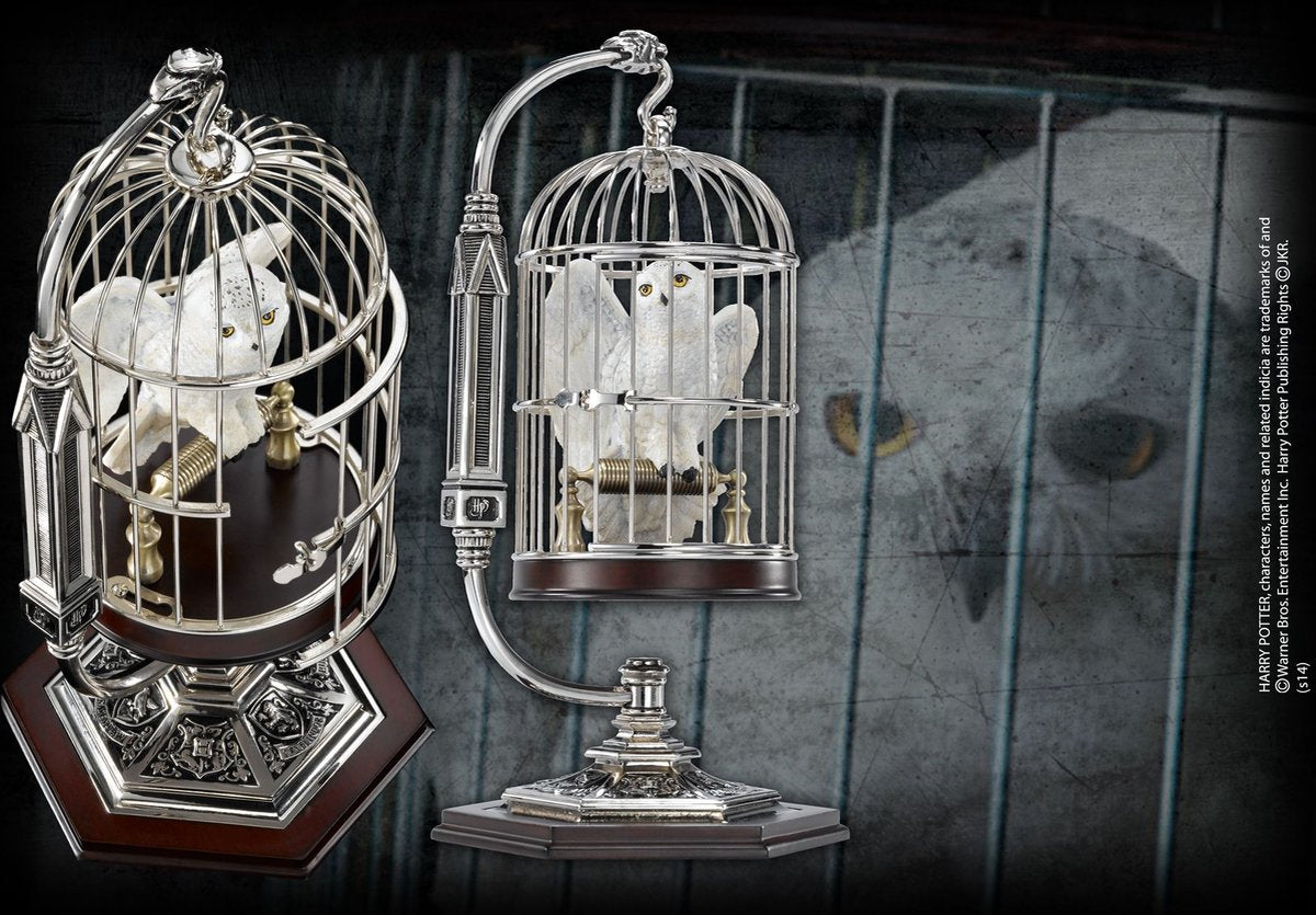Noble collection Harry Potter - figurine miniature - Hedwige en cage