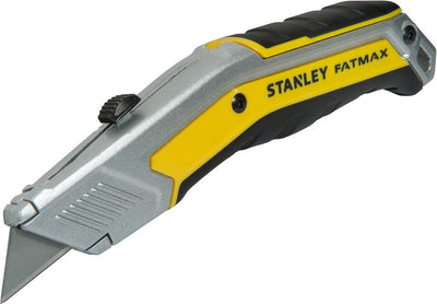 Stanley série fatmax - lame trapézoïdale rétractable - manche ergonomique - avec 5 lames de rechange - interlock™