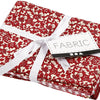 Tissu patchwork rouge 45x55cm, 4st.