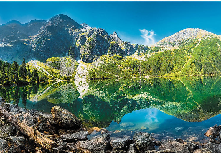 Trefl puzzle morskie oko lac tatra pologne 1500 pièces en carton premium.