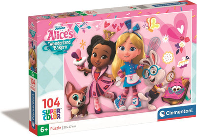 Clementoni - puzzle enfant - 104 pièces - Alice Bakery Disney - à partir de 6 ans
