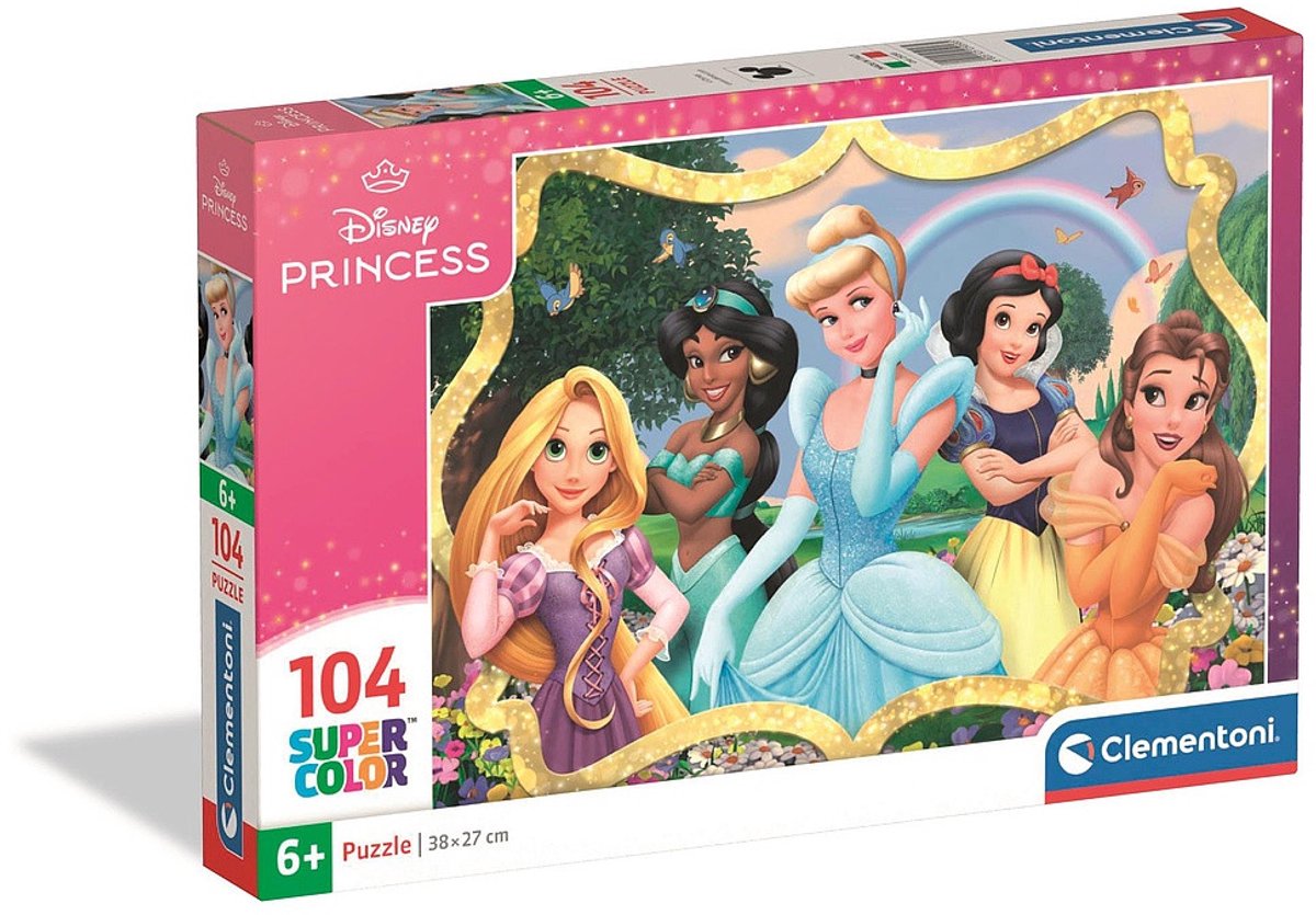 Clementoni - puzzle - 104 pièces - Princesse Disney - puzzle enfant - à partir de 6 ans
