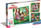Clementoni Jigsaw Puzzle Super Color Square Mickey and Friends, 3x48st.