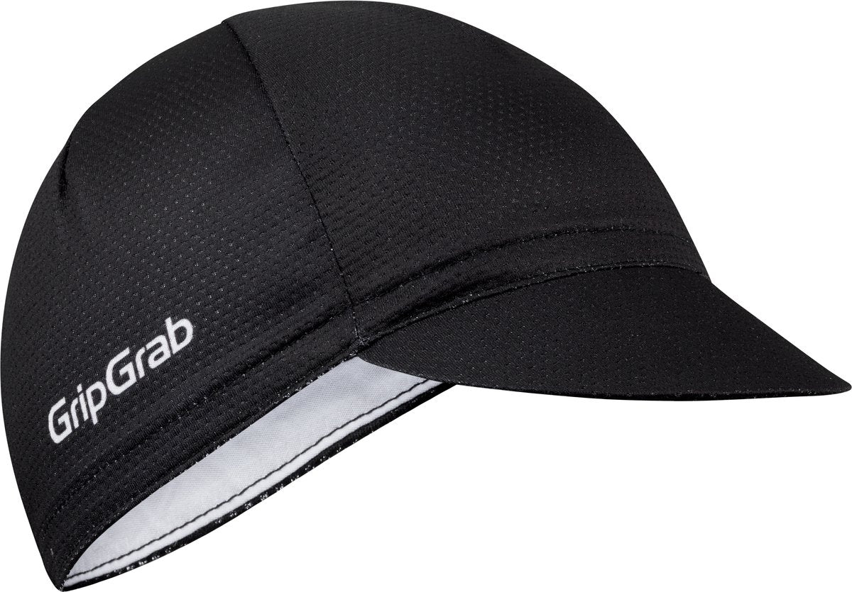 Gripgrab - casquette de cyclisme d'été légère casquette de cyclisme en maille casquette de cyclisme rétro casquette de casque de protection UV - noir - unisexe - taille s m (54-59 cm)