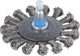 Wolfcraft - Brosse à disque en fil d'acier pour perceuse tressée - Brosse métallique hexagonale 75mm - 2119000