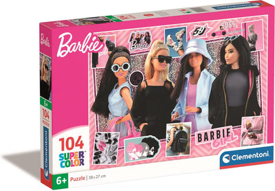 Clementoni - puzzle enfant - 104 pièces - barbie - puzzle à partir de 6 ans