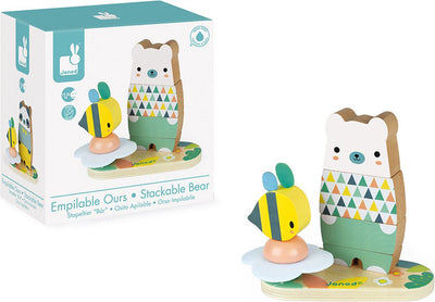 Janod - pure - figurine empilable ours et panda