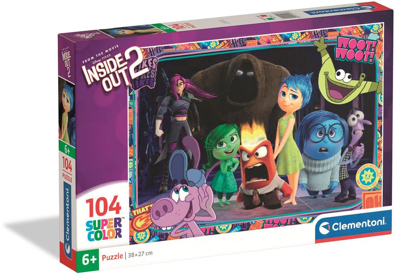 Clementoni - puzzle enfant - 104 pièces - inside out 2 - puzzle à partir de 6 ans