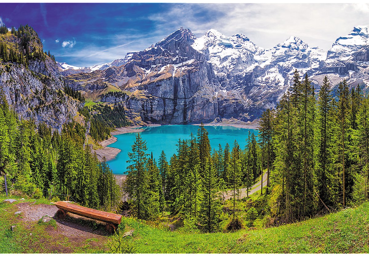 Trefl 1500 - Lac d'Oeschinen, Alpes, Suisse