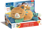 Clementoni bébé - bonne nuit chaton - peluche pour dormir avec respiration, ronronnement et mélodies - pour la détente - à partir de 0 mois - afbeelding 1