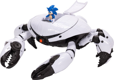 Jakks Sonic Movie, coffret de jeu : cuirassé avec figurine sonique, 6 cm
