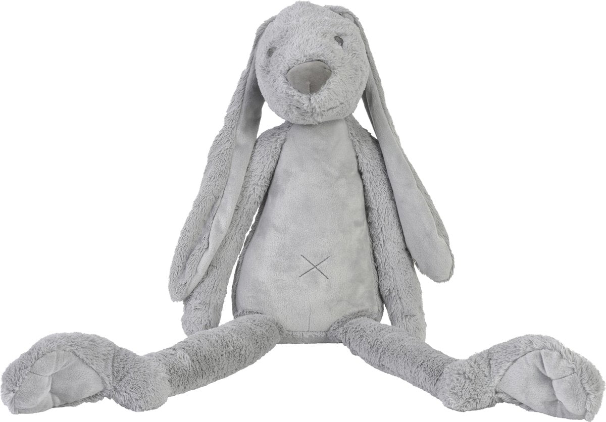 Happy horse lapin richie peluche 92 cm - gris - peluche bébé