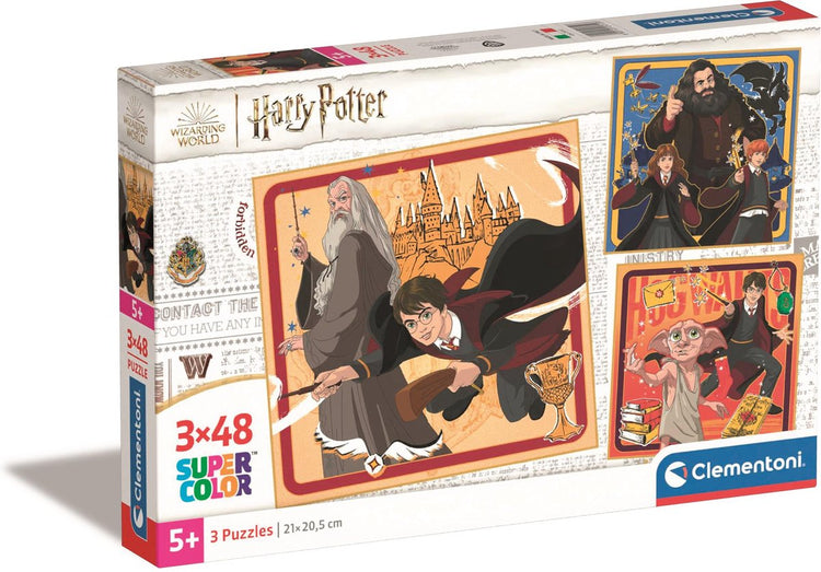 Clementoni - puzzle - 3x48 pièces - Harry Potter - puzzle enfant - à partir de 5 ans