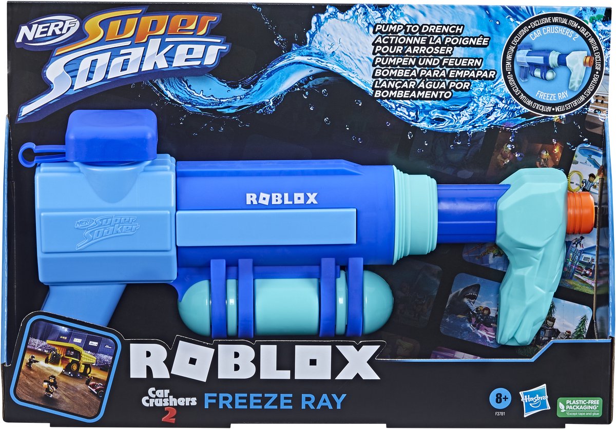 Nerf Super Soaker Roblox Broyeurs De Voitures 2: Blaster D'eau De Rayon Gelé