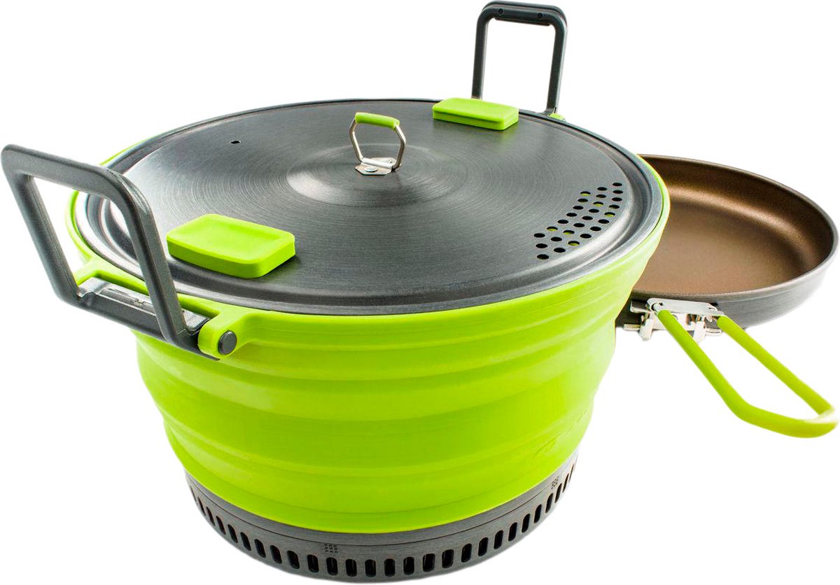 Gsi en extérieur gsi. escape pot 3l+poêle - poêle de camping - vert