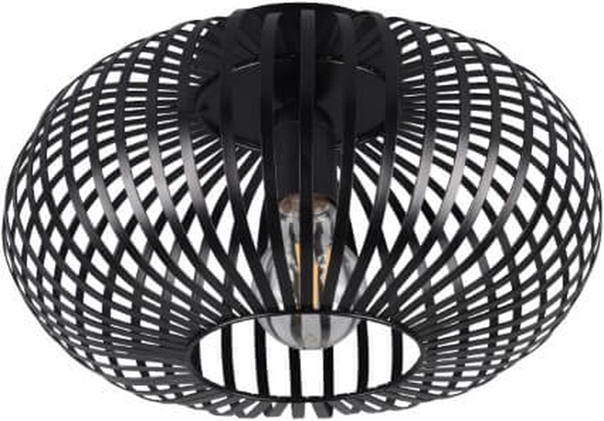 Trio johann - plafonnier - noir mat - excl. 1x e27 60w - p: 30cm
