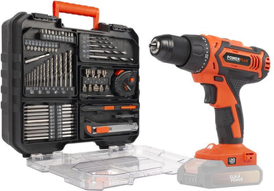 Powerplus - double alimentation - powdp15110 - 20 v - brossé - tournevis - 20v - 78 acc. - excl. batterie et chargeur